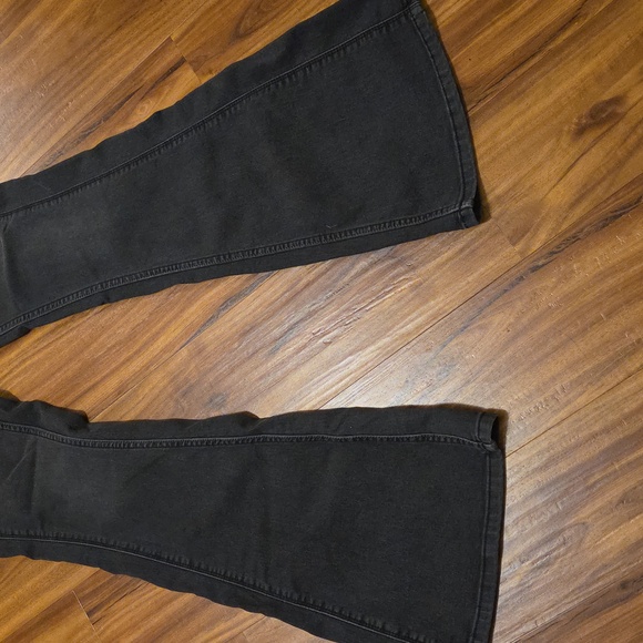Women's Free People Black Flare Leg Jeans Size 30 - Picture 7 of 7